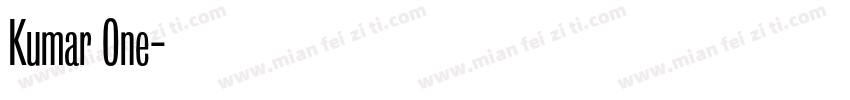 Kumar One字体转换